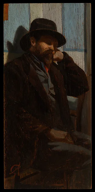 Giuseppe Abbati, A Man Seated and Asleep