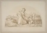 Tommaso Minardi, The Virgin and Child with the Infant John the Baptist and a Lamb in a Landscape