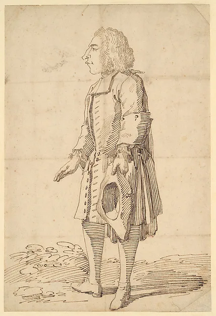 Pier Leone Ghezzi, Caricature of a Polish Count
