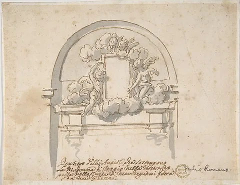 Pier Leone Ghezzi, Angels Supporting a Frame