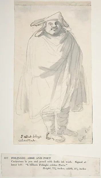 Pier Leone Ghezzi, A Caricature of L'Abbate Folinghi
