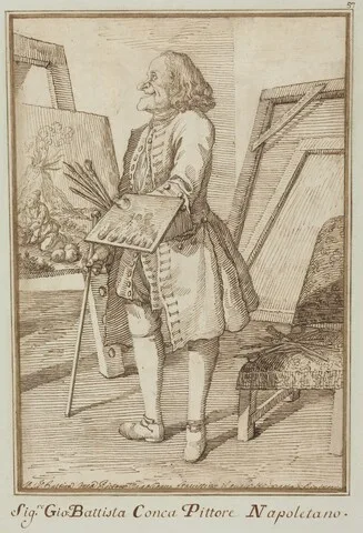 Pier Leone Ghezzi, Signore Sebastiano Conca, Pittore Napoletano (Signore Sebastiano Conca, Neapolitan Painter)