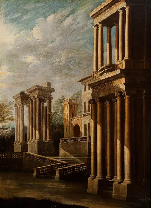 Leonardo Coccorante, Exterior View of Buildings