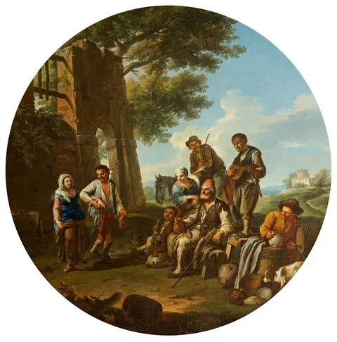 Paolo Monaldi, Peasants outside a Town Gate