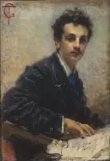 Tranquillo Cremona, portrait of Benedetto Junck