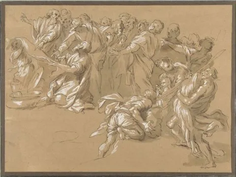Giacinto Gimignani, Het vinden van de beker in Benjamins zak (?)