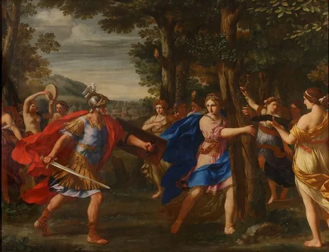 Giacinto Gimignani, La rencontre de Renaud et Armide dans la Forêt enchantée