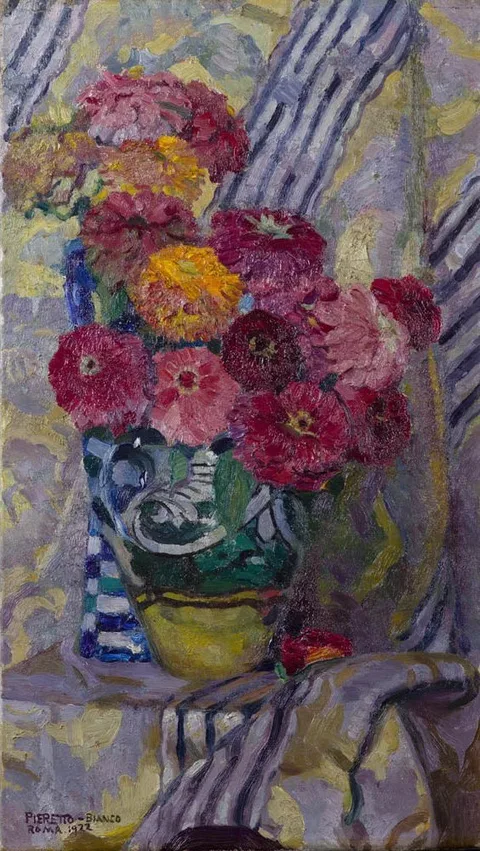 Pieretto Bianco, Vase with Gerbera Daisies