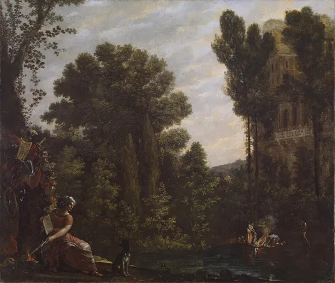Agostino Tassi, Landscape with a Scene of Witchcraft
