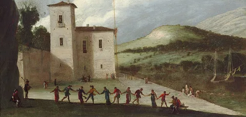 Agostino Tassi, Festivities on the coast (Calendimaggio).