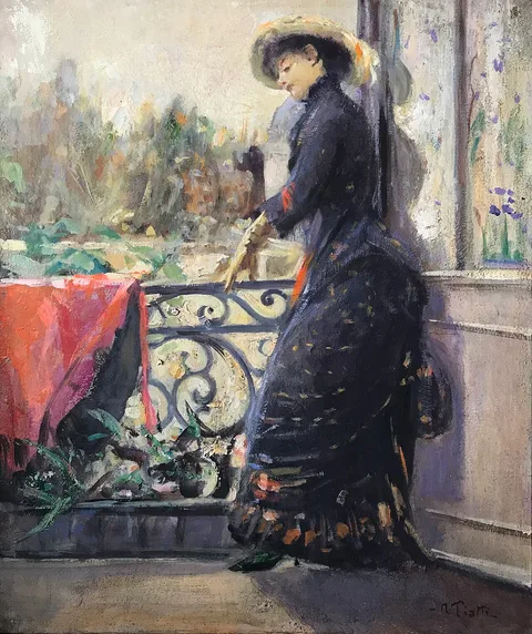 Antonio Piatti, Lady on a Balcony