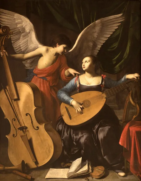 Carlo Saraceni, Saint Cecilia and the Angel
