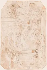 Antonio Zanchi, Presentation of the Virgin in the Temple [verso]