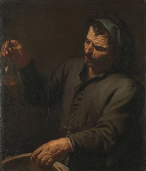 Antonio Zanchi, Man with Urine Bottle in his Hand