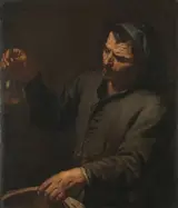 Antonio Zanchi, Man with Urine Bottle in his Hand