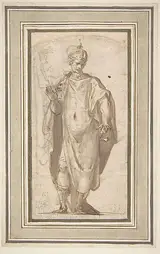 Cesare Nebbia, Standing Figure of a Warrior King
