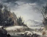 Francesco Foschi, Winter Landscape with Figures