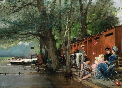 Carlo Pittara, Along the Seine, Paris