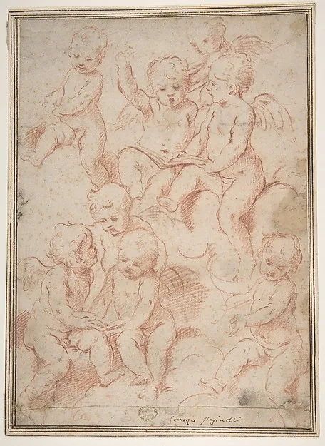 Lorenzo Pasinelli, Winged Putti with Open Music Books