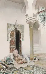 Gustavo Simoni, A woman of the harem, Tlemcen