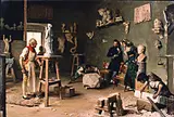 Giovanni Battista Quadrone, The Sculptor in His Studio