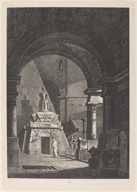 Giuseppe Antonio Pianca, Interior of an Ancient Roman Sepulchre