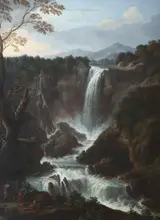 Giovanni Battista Busiri, The Falls of the Velino near Terni, known as the Cascata del Marmore