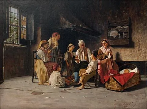 Giuseppe Costantini, A Neapolitan interior