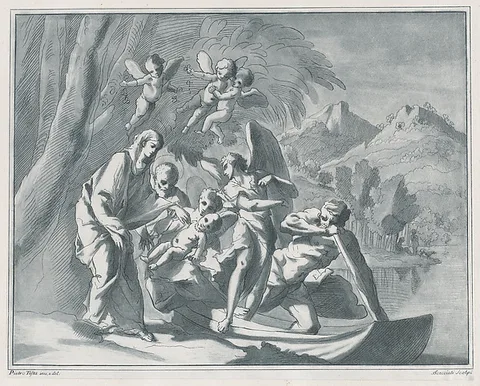 Andrea Scacciati II, The rest on the Flight into Egypt