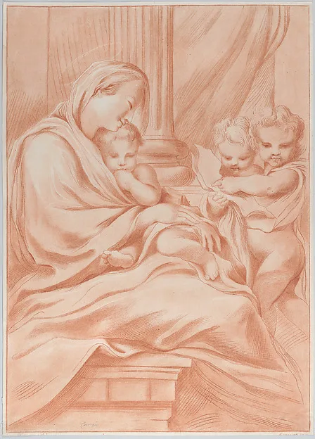 Andrea Scacciati II, The Virgin and child with two angels