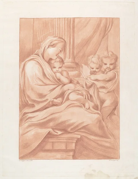 Andrea Scacciati II, Virgin and Child with Two Angels