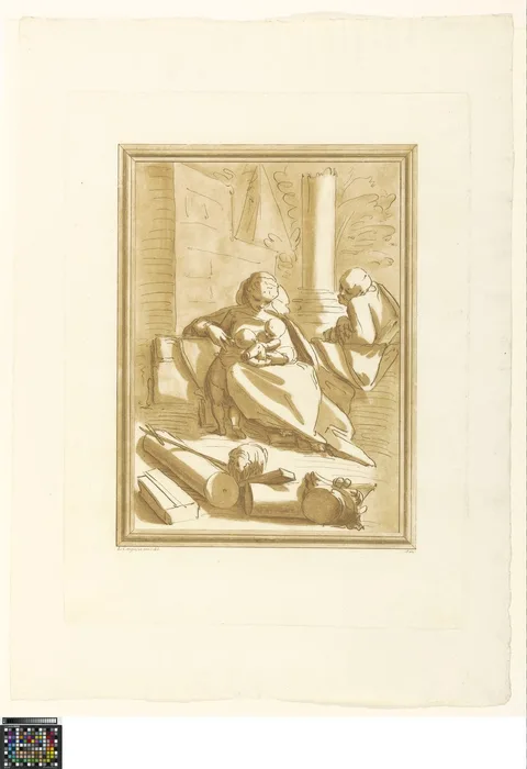 Andrea Scacciati II, Holy family with the young John the Baptist