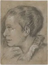 Leandro Bassano, Portret van een jongen, naar links