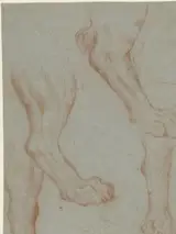 Leandro Bassano, Studieblad met twee leeuwenpoten