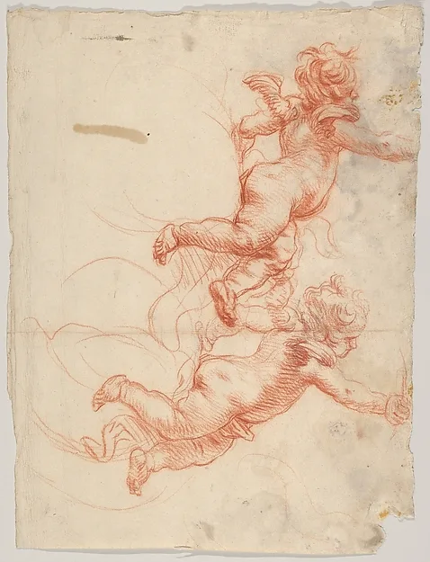 Cornelis Schut, Two Studies of a Flying Putto