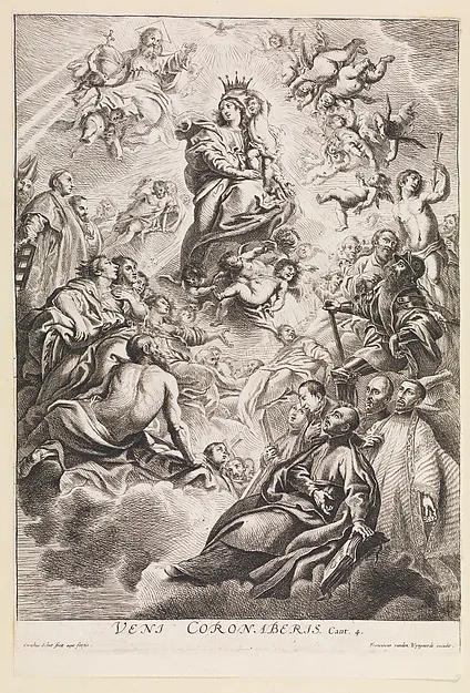 Cornelis Schut, Coronation of the Virgin by the Child Adored by Saints