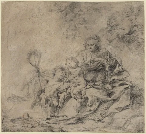 Cornelis Schut, The Virgin and Child with John the Baptist