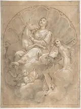 Marcantonio Franceschini, Allegorical Figure of Purity with a Unicorn