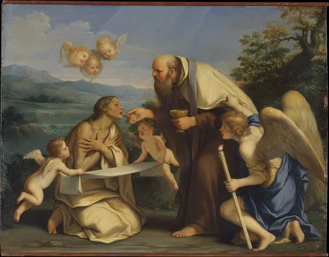 Marcantonio Franceschini, The Last Communion of Saint Mary of Egypt