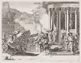 Arnold van Westerhout, Sinorix being carried from the temple after being poisioned