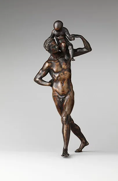 Barthélemy Prieur, Man Carrying a Child on His Shoulder