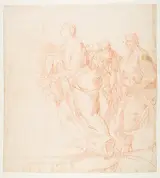 Jacopo Zoboli, The Visitation of Our Lady (Luke 1:39-56)(recto); Zachariah (verso)