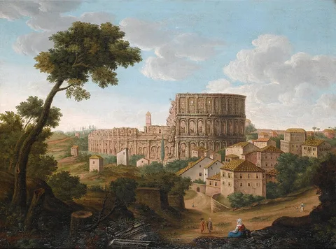 Giacomo van Lint, View of the Colosseum, Rome