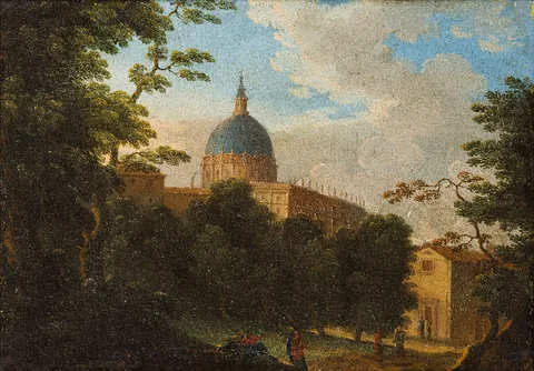 Giacomo van Lint, View of St. Peter's Basilica