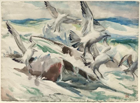 Henry Keller, Gulls Feeding