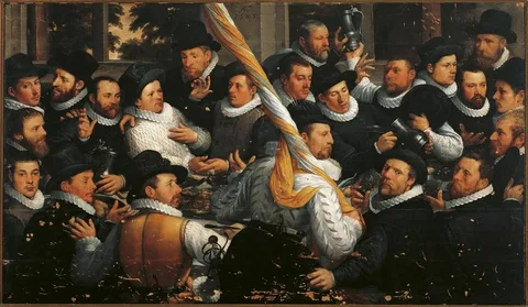 Cornelis van Haarlem, Banquet of Members of the Haarlem Calivermen Civic Guard