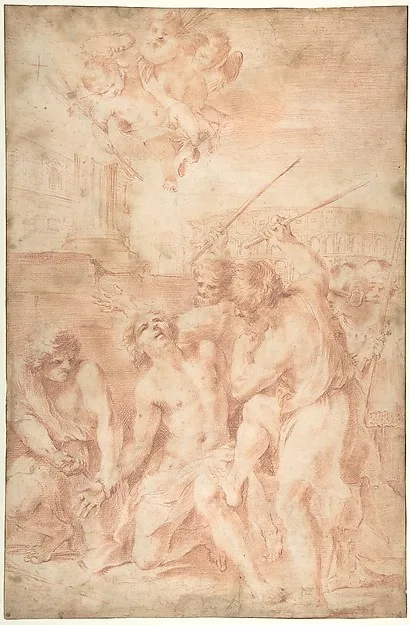 Andrea Camassei, Saint Sebastian Clubbed to Death