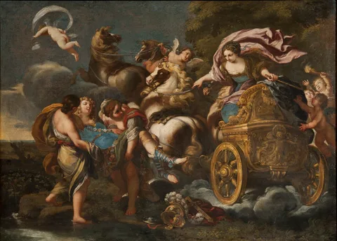 Andrea Camassei, Armida abducts Rinaldo