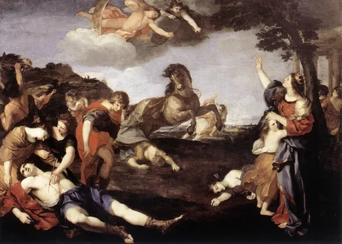 Andrea Camassei, The Massacre of the Niobids