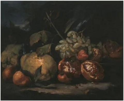 Michelangelo Cerquozzi, Still Life with White Grapes